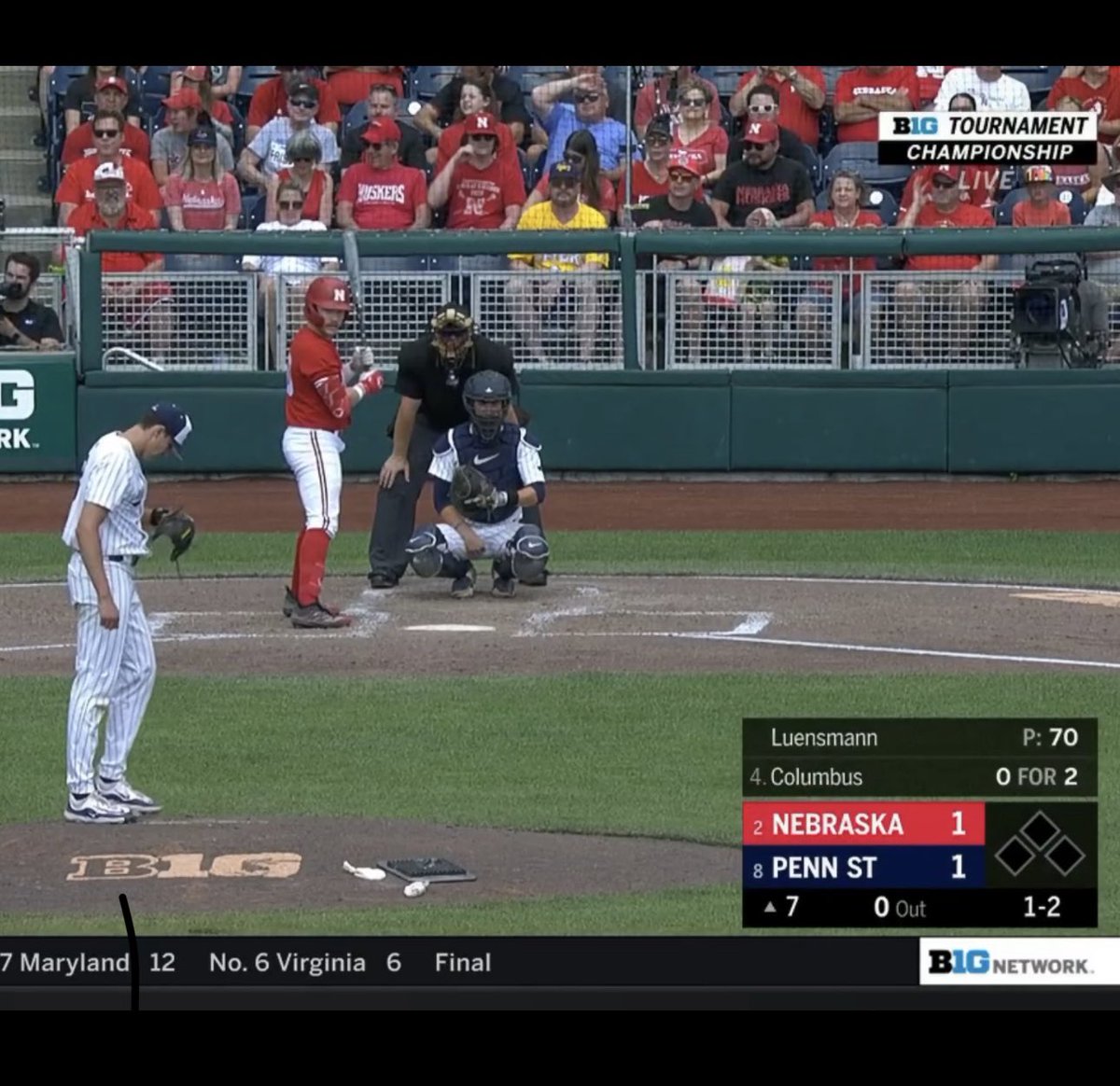Gotta love that there’s already a LSU fan in Omaha for college baseball