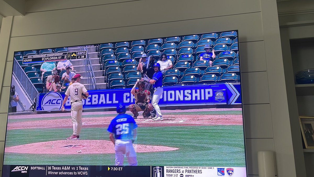 Proud moment for @theACC and the State of North Carolina as empty seats abound at the baseball title game that the state is paying the league millions to host in Charlotte. Trash conference.