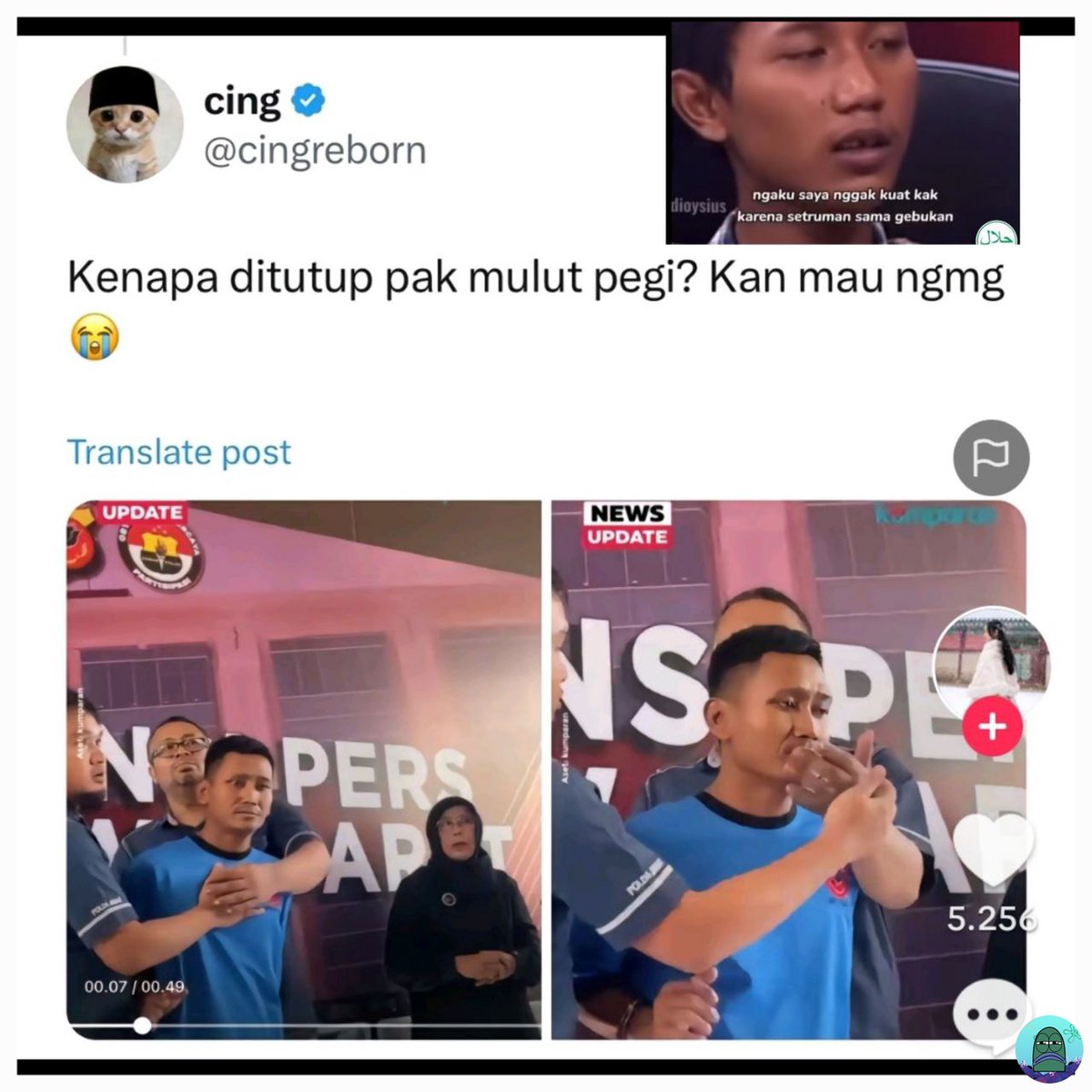 tanyarl kalian ada yg ksian gk sih sama mas ini? Inget gak wktu itu ada yg pernah cerita di mata najwa kalo dia terpaksa ngaku karena digebukin sama disetrum saat diinterogasi 😭 Jujur aku se trust issue itu sama pihak yg nanganin bginian.