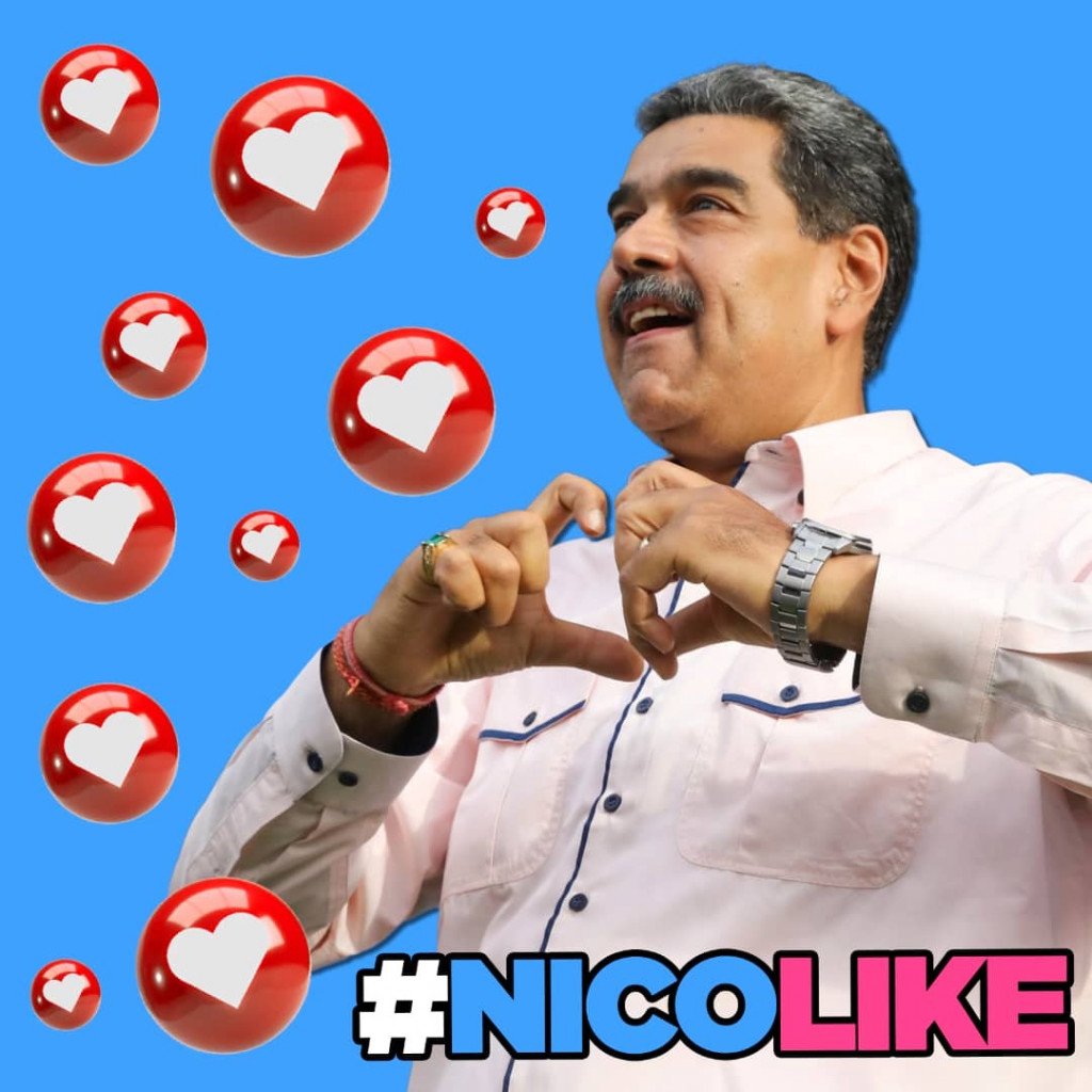 Carmen Meléndez (@gestionperfecta) on Twitter photo Este Domingo #26May, vamos todas y todos a vencer la censura y el baneo en las redes sociales.
Como nos lo ha orientado nuestro Presidente <a href="/NicolasMaduro/">Nicolás Maduro</a>, unamos esfuerzos, asumamos una nueva actitud y ejerzamos el poder que hemos alcanzado en la batalla de las ideas.
#NicoLike Este Domingo #26May, vamos todas y todos a vencer la censura y el baneo en las redes sociales.
Como nos lo ha orientado nuestro Presidente <a href="/NicolasMaduro/">Nicolás Maduro</a>, unamos esfuerzos, asumamos una nueva actitud y ejerzamos el poder que hemos alcanzado en la batalla de las ideas.
#NicoLike