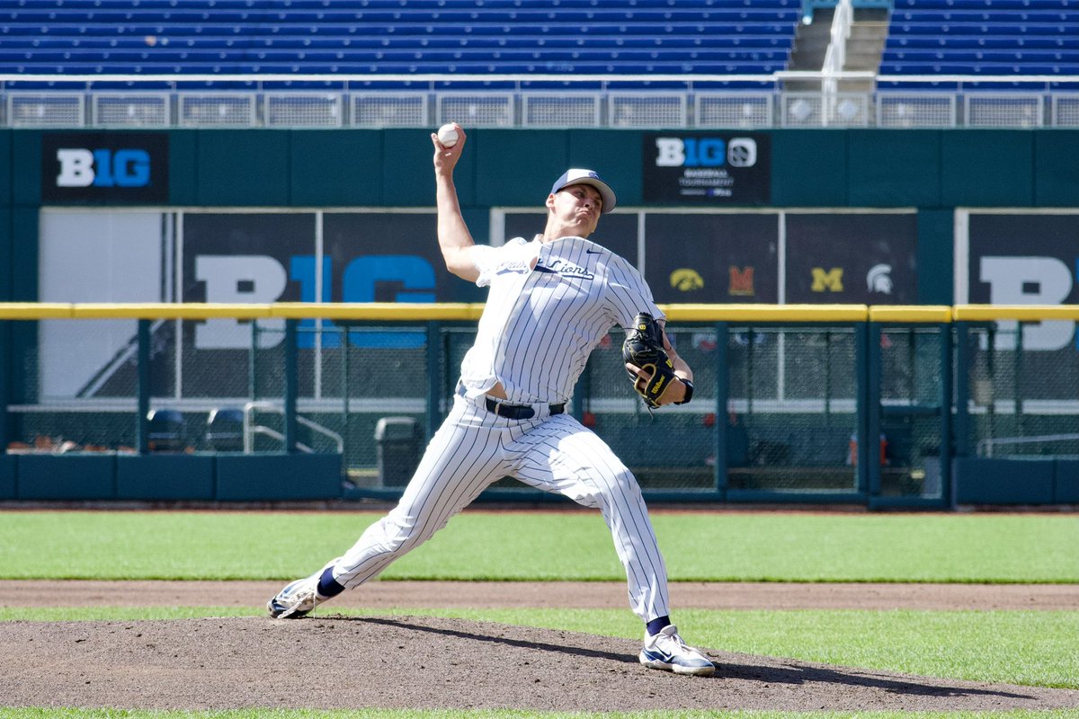 PennStateBASE's tweet photo. Tremendous start by @TravisLuensmann!

7 IP, 4H, 1R, 1ER, 0 BB, 6 K

#WeAre https://t.co/9TRZAoBX2y