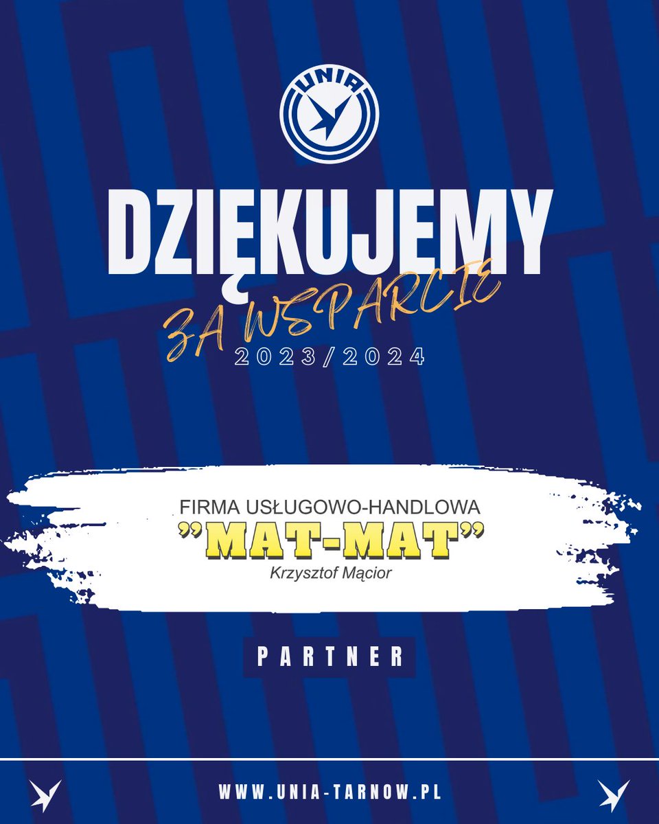 FUH MAT-MAT dziękujemy za wsparcie w sezonie 2023/2024🤝