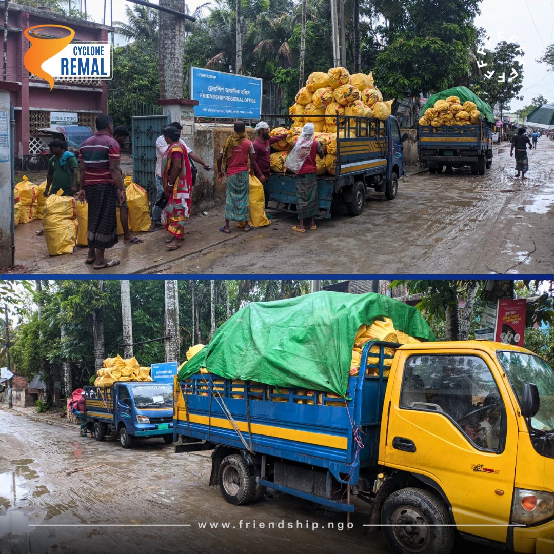 CYCLONE UPDATE🌪 With the support from Start Ready - Bangladesh's Disaster Risk Finance fund, hygiene material packets and dry food packets have been distributed today as part of our #EarlyAction. @StartNetwork #SDG13 #SDG11 #CycloneRemal #CyclonePreparedness #CycloneRelief