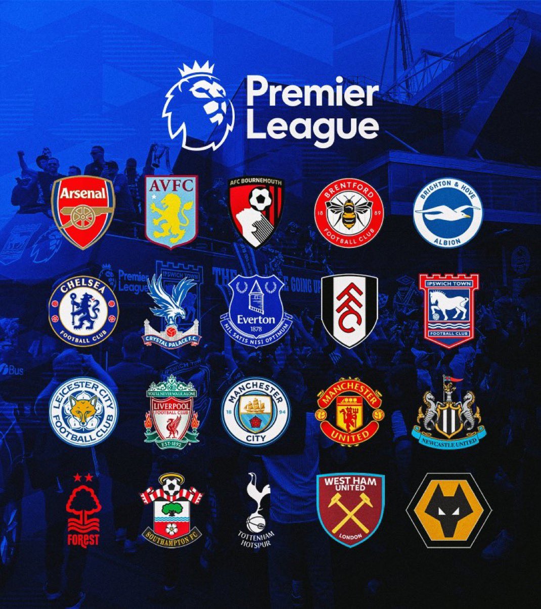 EPLnews on X ⚽️⚽️⚽️ Here it is! 💥 The 2025/2025 Premier League teams