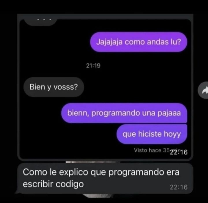programando una paja