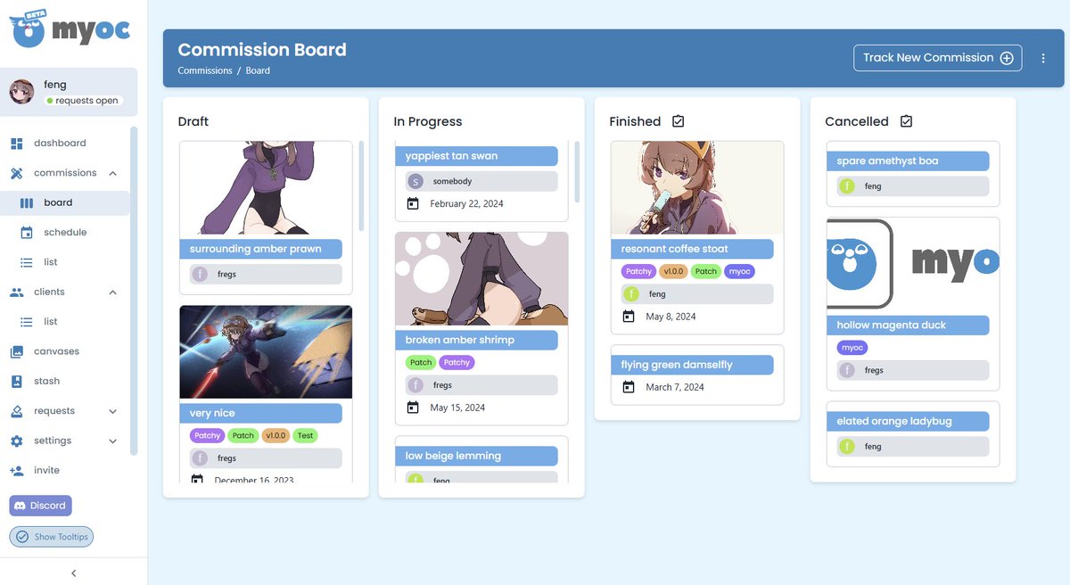 me been workin on dis for quite a long time now, n very happy to finally unleash it to u guys
use it for taking and managing commissions, hopefully to make your life as an artist way easier
if you dont do many commissions still hope for u to try the canvas feature out, maybe it