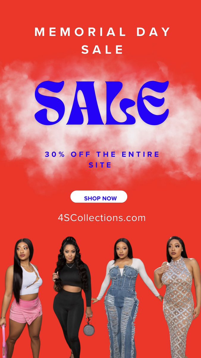 4scollections's tweet photo. Memorial Day weekend just got better with a 4SCollections' Sale ❤️💙 30% off the ENTIRE site. Shop Now and Save!! https://t.co/M4tylxe5UC
#MemorialDayDeals #MemorialDay #MemorialDaySale #Boutique #ShopNow #4SCollections https://t.co/y0LYoIKffb