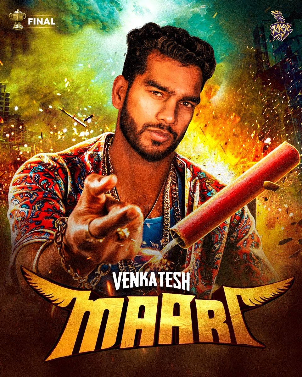 KKRiders's tweet photo. Final match...if you think you are bad, I am your dad 😎 https://t.co/ACM0eEZXDr
