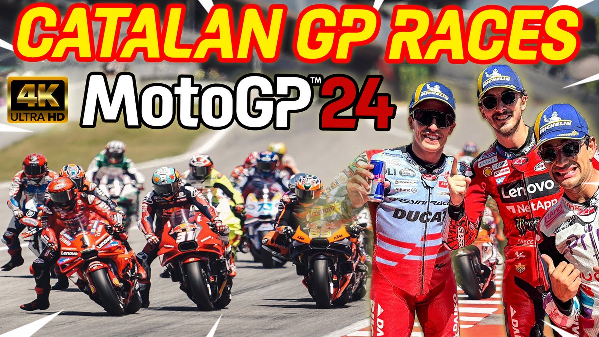 🔴VAMOS CON EL RESUMEN DE LAS CARRERAS EMPEZAMOS DIRECTO ÚNETE Y PARTICIPA ! 👉youtube.com/watch?v=IfqLlM… 👑 MOTOGP CATALAN GP RACES MONTMELO 2024 PECCO, MARTÍN y MARQUEZ HIGHLIGHTS | ANÁLISIS 👑 #playstation #motogp #CatalanGP