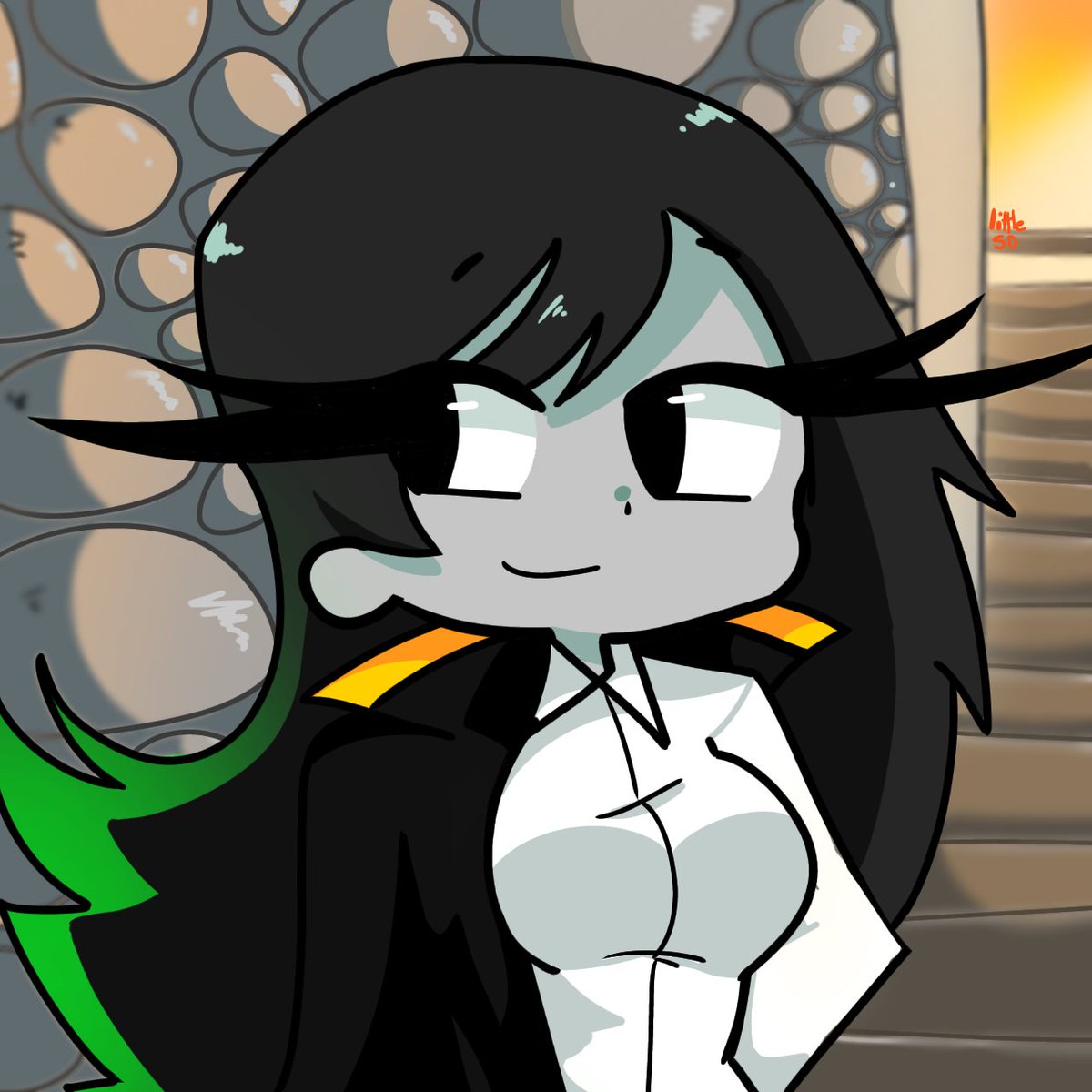 Walda is very beautiful with the sunset
#Minecraft #Minecraftgirls #Minecraftdungeons #art #fanart #illager