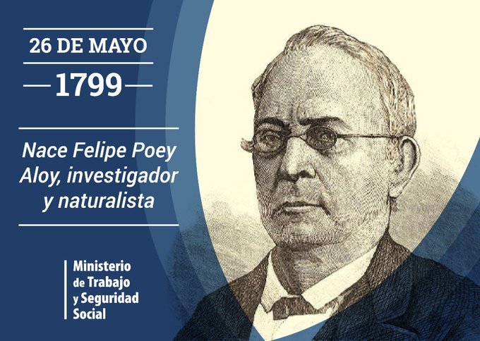 Felipe Poey Aloy integra, en 1861, el grupo de 30 miembros que funda la Real Academia de Ciencias Médicas, Físicas y Naturales de La Habana. #LaHabanaViveEnMí