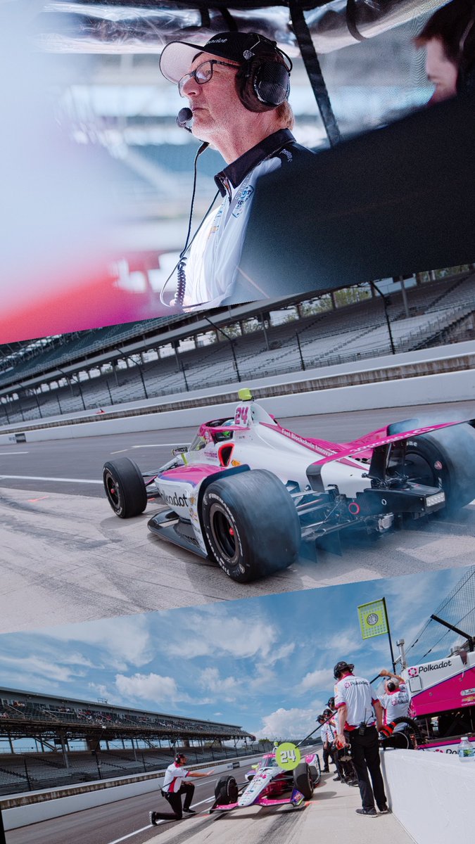 Some pics to hold you over while we watch the rain 🌧️ #DrivenByDRR | #Indy500 | @ConorDaly22 | @RyanHunterReay | @CusickMSports