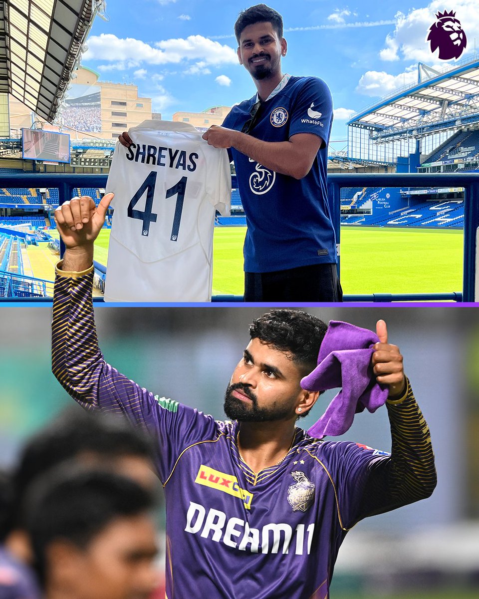 True blue @ShreyasIyer15 wins the @IPL 🏆 @ChelseaFC | @KKRiders