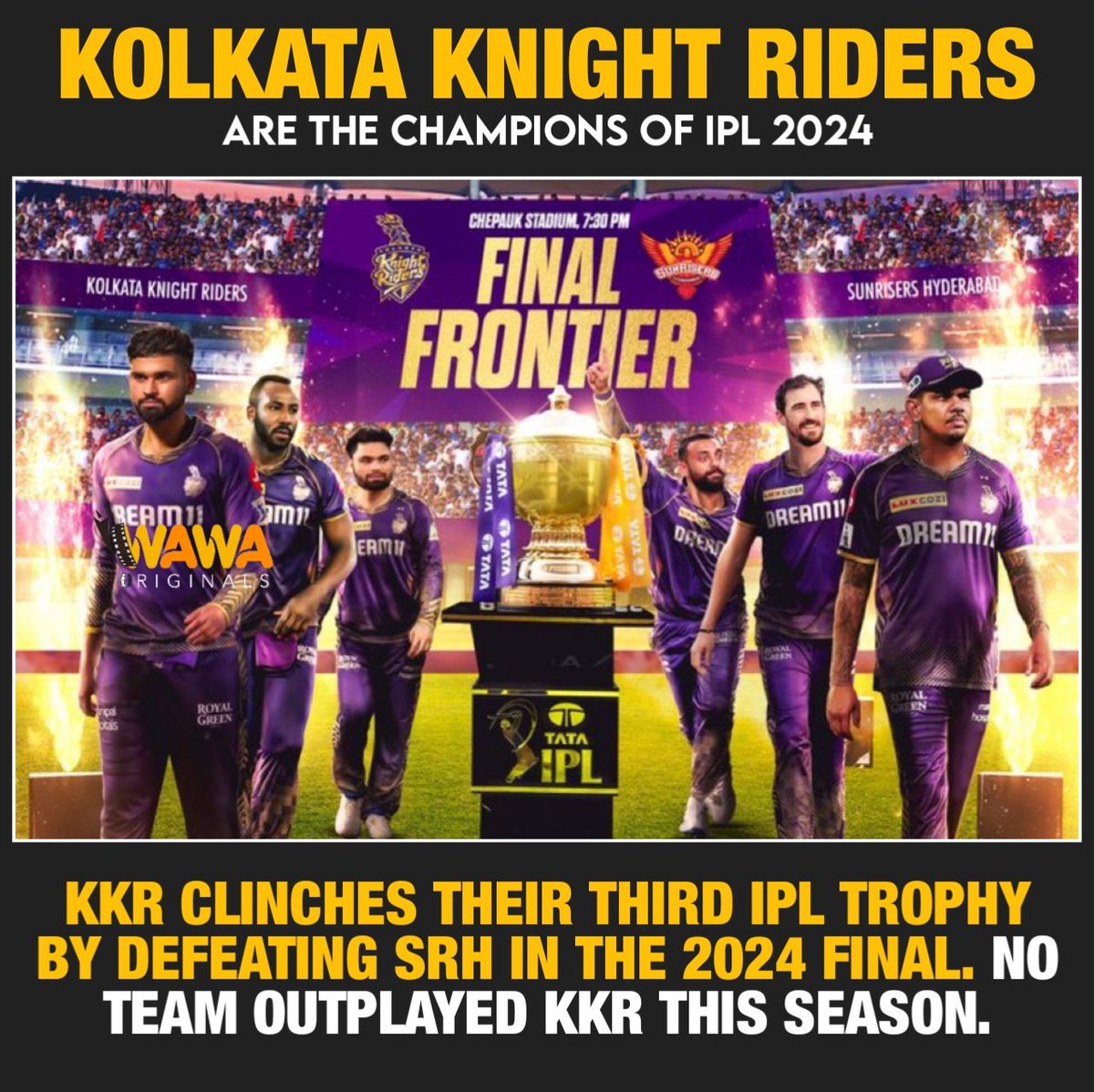 #kkr #wawaoriginals #srh #IPL2O24 #IPLFinal #IPL #KKRvsSRH #IPLFinals