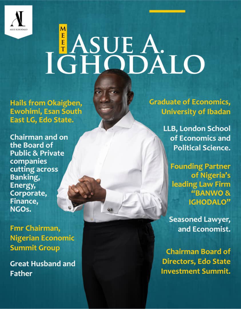 The love for excellence is synonymous with the great people of Edo State.

A vote for @Aighodalo is a vote for Excellence, Accountability, Competence and Transformative Leadership.

Edo must get it right on 21 September, 2024. 

#AsueOgie2024 
#AsueIghodalo2024 
#EGoDoAm