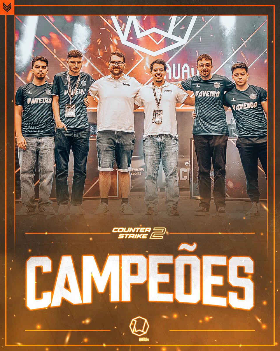 CSPortugues's tweet image. A @AAUAv é campeã nacional universitário de Counter-Strike, ao ter vencido a @AEISTecnico.

Lineup AAUAV:
@akuma_CSGO
#Cospar 
#howp 
#X1CO
@MeskiCS