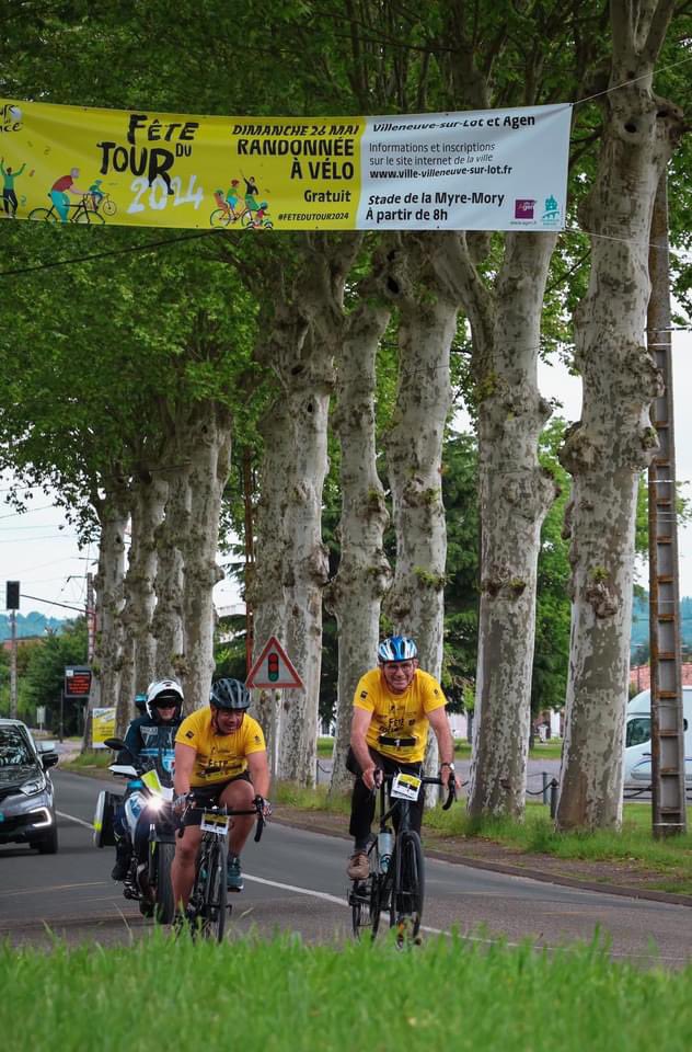 📸🚴‍♂️ Retour en images sur la FÊTE DU TOUR 2024 🚴‍♀️📸 Quelle journée incroyable pour la Fête du Tour en Lot-et-Garonne ! 🎉 Les cyclistes ont pris d’assaut les routes pour une randonnée cyclotouriste mémorable de 45 km, reliant Agen à Villeneuve-sur-Lot. BRAVO à tous ! 👏💜