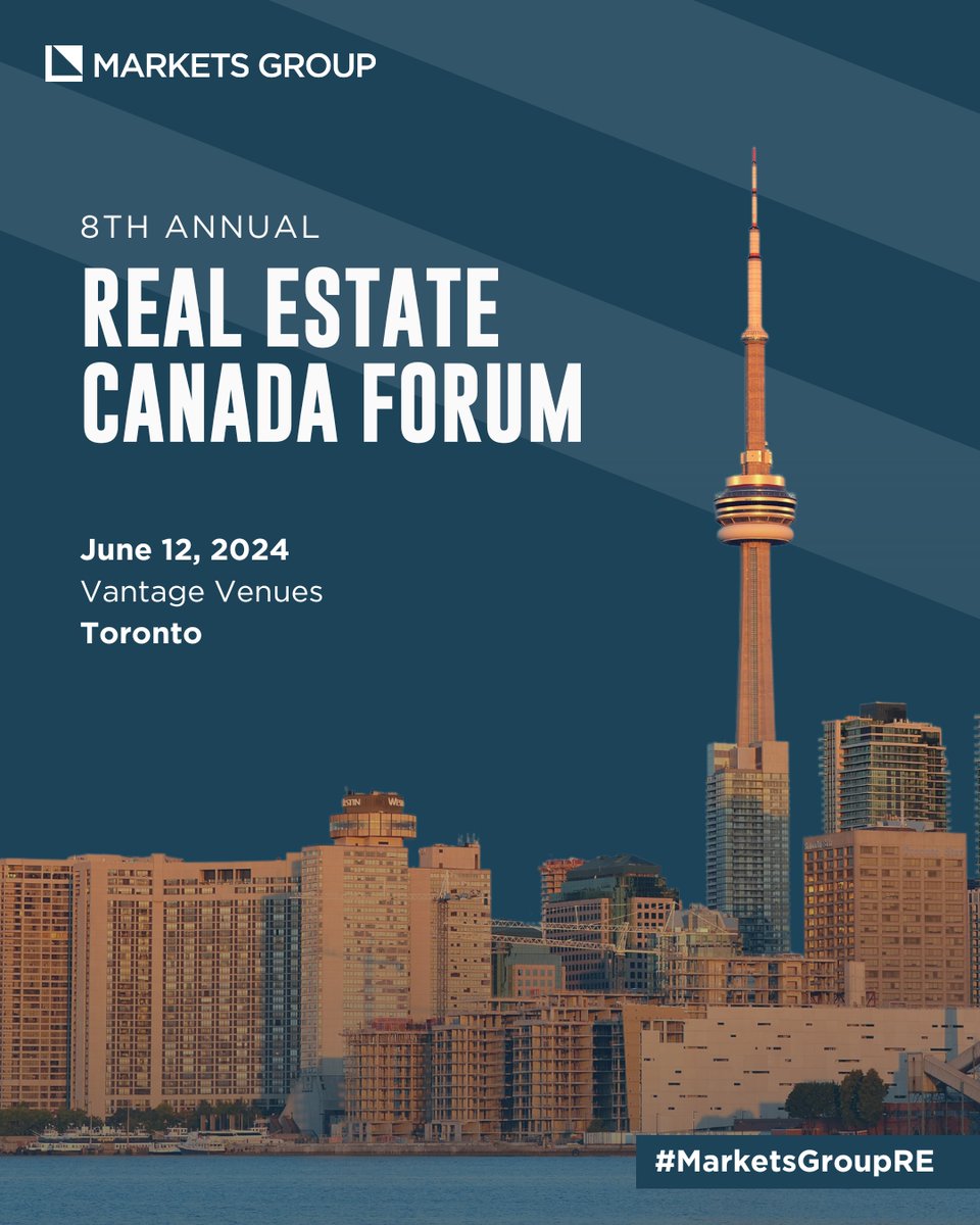 Join a local peer education-focused event exclusively for Canada’s investor community to benchmark and learn about institutional and private wealth real estate allocation strategies. Don't miss the 8th Annual Real Estate Canada Forum! Register now ➡️ marketsgroup.org/forums/canada-…