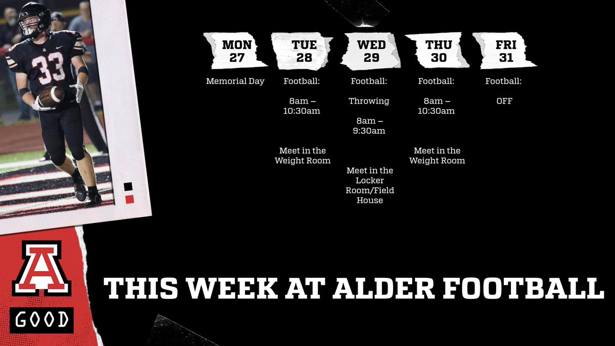 Jonathan Alder Football (@alder_football) on Twitter photo The time has come ... Summer workouts are here! We are excited to get to work! We look forward to seeing everyone out there on Tuesday competing and making each other better! #Good <a href="/AlderAthletics/">Jonathan Alder Athletics</a> <a href="/AlderHS/">Jonathan Alder HS</a> <a href="/AlderSchools/">Jonathan Alder Local School District</a> <a href="/JAHSathboosters/">JA Athletic Boosters</a> The time has come ... Summer workouts are here! We are excited to get to work! We look forward to seeing everyone out there on Tuesday competing and making each other better! #Good <a href="/AlderAthletics/">Jonathan Alder Athletics</a> <a href="/AlderHS/">Jonathan Alder HS</a> <a href="/AlderSchools/">Jonathan Alder Local School District</a> <a href="/JAHSathboosters/">JA Athletic Boosters</a>