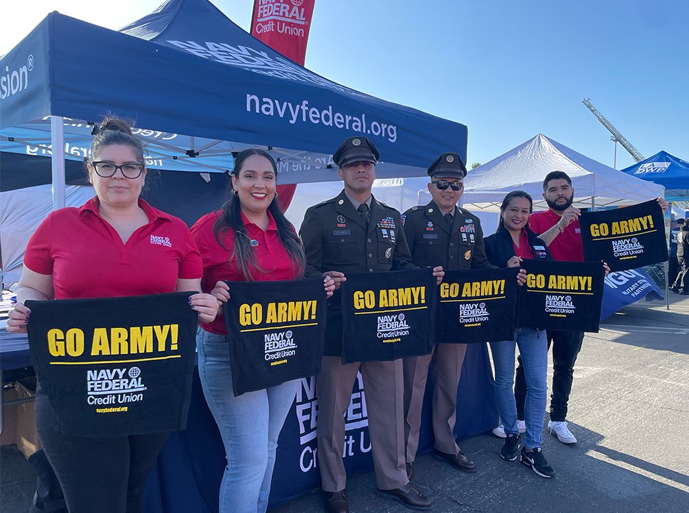 NavyFederal's tweet image. Our teammates are spending their Memorial Day Weekend at the LA Waterfront for #LAFleetWeek2024. @LAFleetWeek