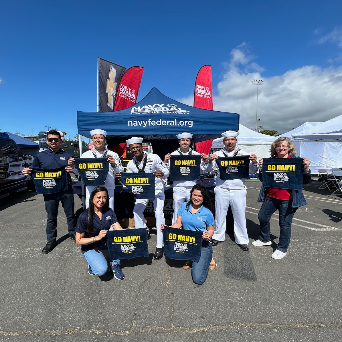NavyFederal's tweet image. Our teammates are spending their Memorial Day Weekend at the LA Waterfront for #LAFleetWeek2024. @LAFleetWeek