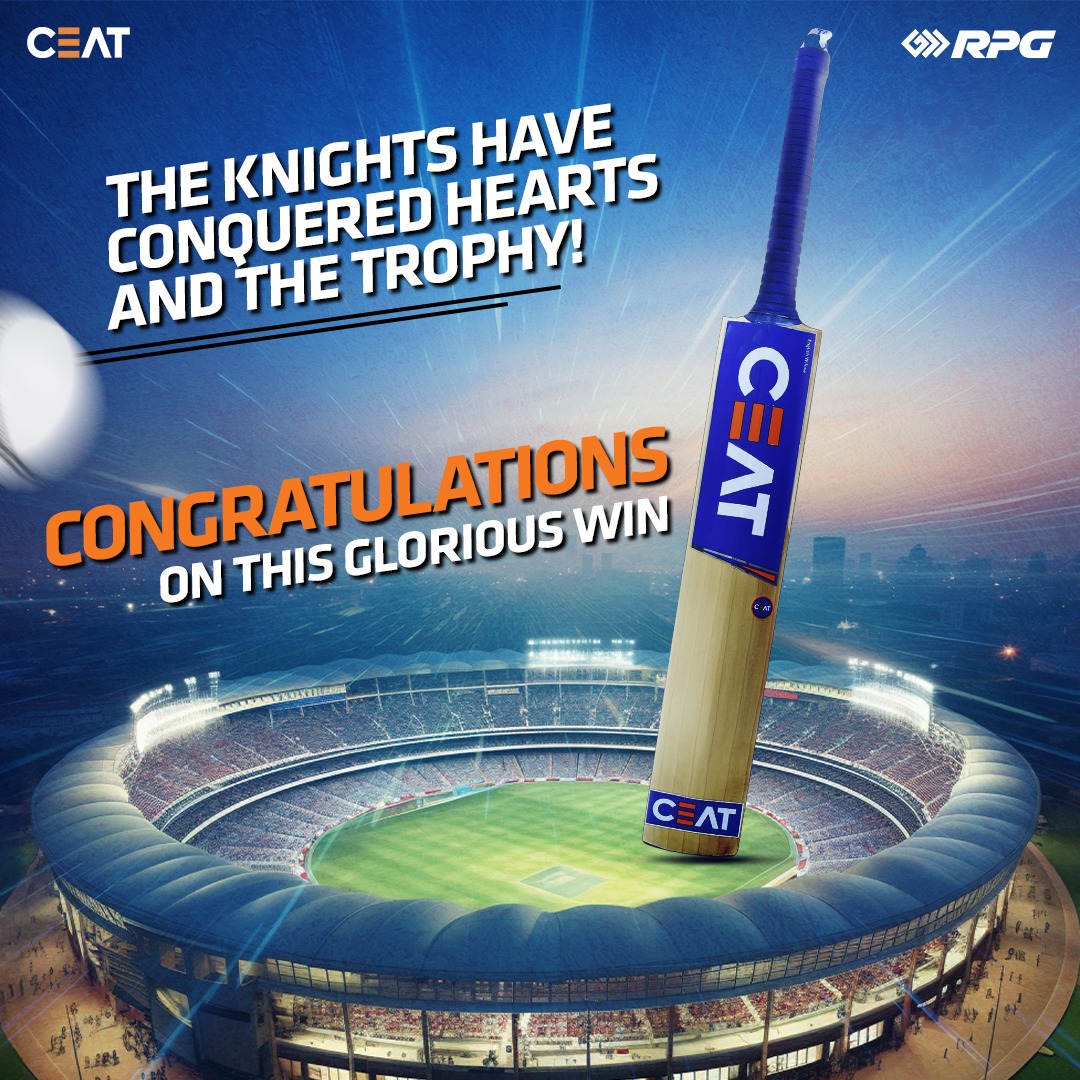 KOLKATA WINS
Sensational performance by the boys in this finale. It's a joyous moment in the city of joy.

#CEAT #CEATTyres #Cricket #Victory #Finals #Kolkata #ThisIsRPG