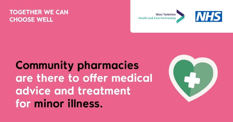 Some pharmacy teams across #WestYorkshire are open over the #BankHoliday. They can help give advice on a range of different illnesses, including coughs colds, UTIs, headaches, rashes and emergency contraception. Find a pharmacy near you: togetherwe-can.com/find-a-pharmac…