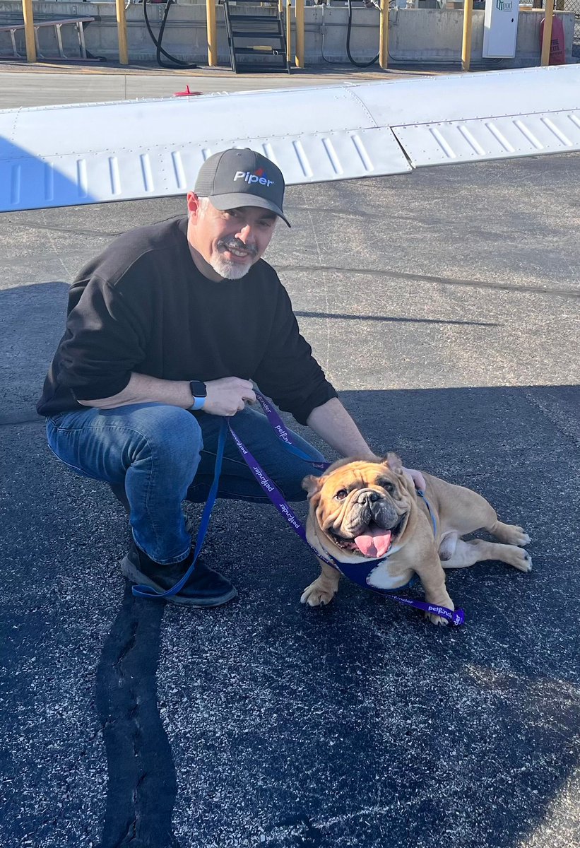 Bulldog 'Buddy' was an owner surrender in the Houston area and didn't know it would take 7 pilots & 9 different freedom flights to get him to his forever home. Thank you, Pilot Billy, for being an integral part of his journey, along with 6 other amazing pilots, to a loving home.