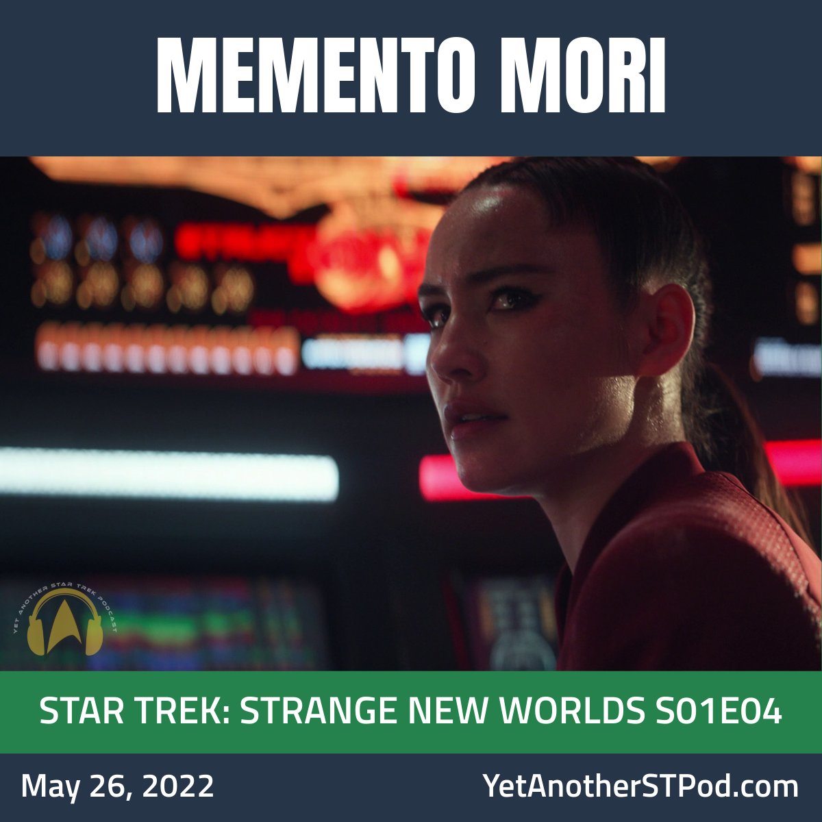 YetAnotherSTPod's tweet image. #OnThisDay, May 26, 2022...

#StarTrek #StrangeNewWorlds drops our first glimpse into The Gorn, with the La'an-focused episode "Memento Mori."

You can hear us gush about this one at bit.ly/yastp-snw-s01e…