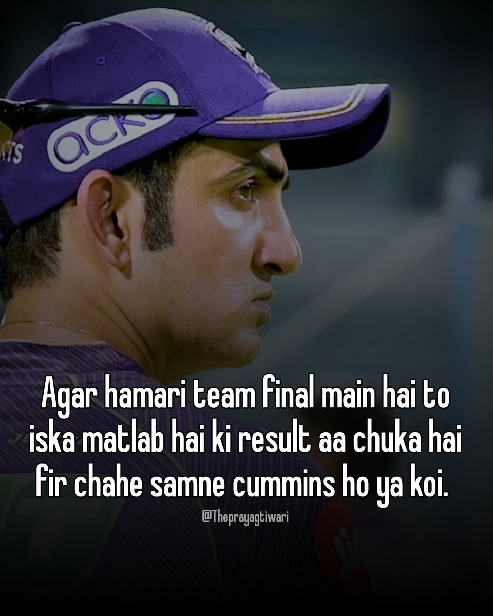 Gautam Gambhir guidance. #KKRvsSRH #IPLfinale #KKRvsSRH