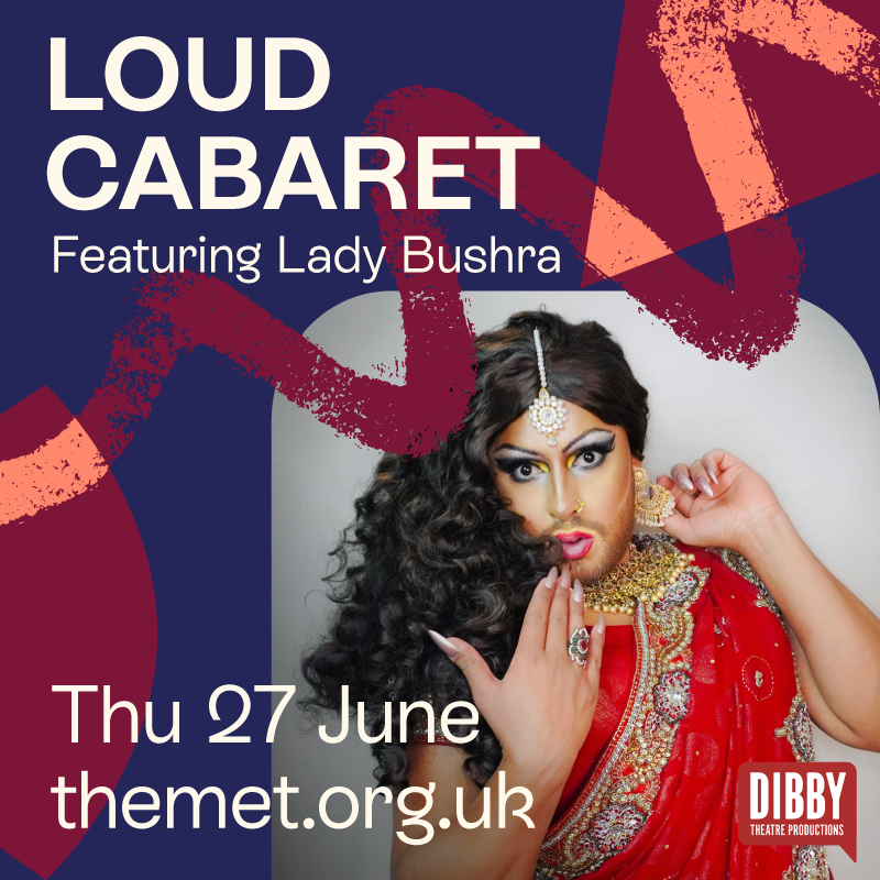 🏳️‍🌈LOUD CABARET🏳️‍🌈

Our monthly queer cabaret continues on 27th June featuring iconic Manchester drag queen Lady Bushra! 🎤

The comedian has taken the scene by storm with online videos viewed over 20 million times 🙌

Tickets here
👉ow.ly/pVZ150RQKeB