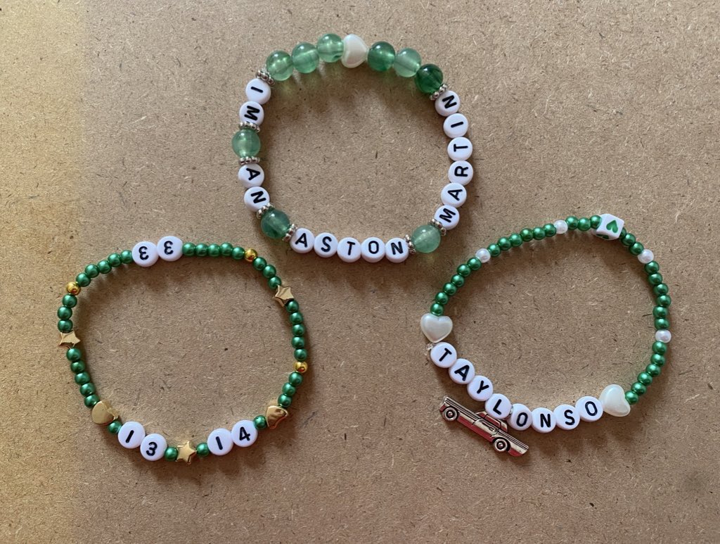 Preparadisima para encontrarme a Fernando Alonso el día 30 e intercambiar friendships bracelets en el eras 💚