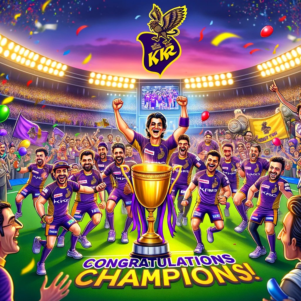 SalemTalkies's tweet photo. KOLKATA KNIGHT RIDERS THE CHAMPIONS OF IPL 2024 🏆
FOLLOW US @SalemTalkies
#KKRvsSRH #IPLFinal #Chepuak #SalemTalkies #SRH #IPL2024 #KavyaMaran #SRK https://t.co/YrWkTmBmtk