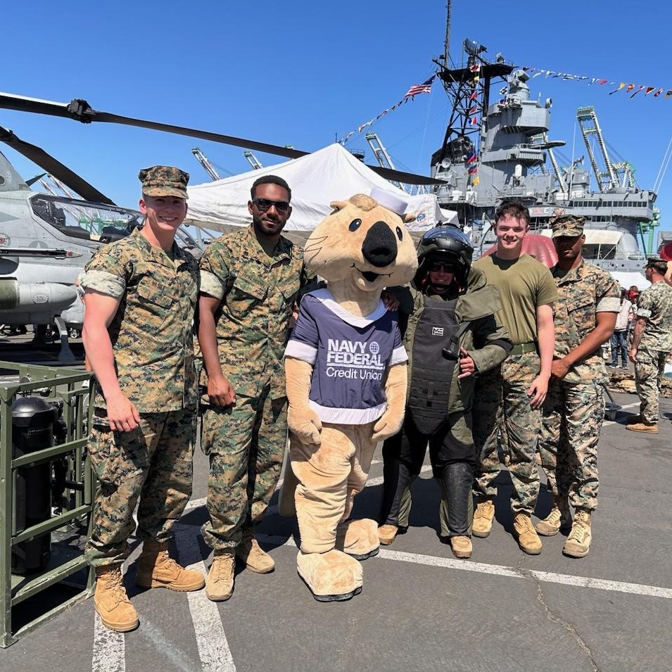 NavyFederal's tweet image. Our teammates are spending their Memorial Day Weekend at the LA Waterfront for #LAFleetWeek2024. @LAFleetWeek