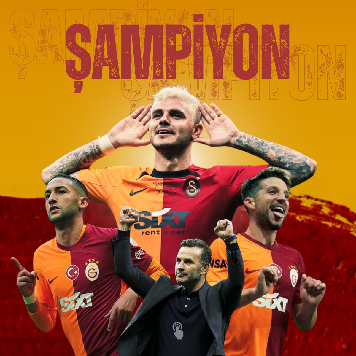 Galatasaray, Süper Lig şampiyonu oldu. 🏆
