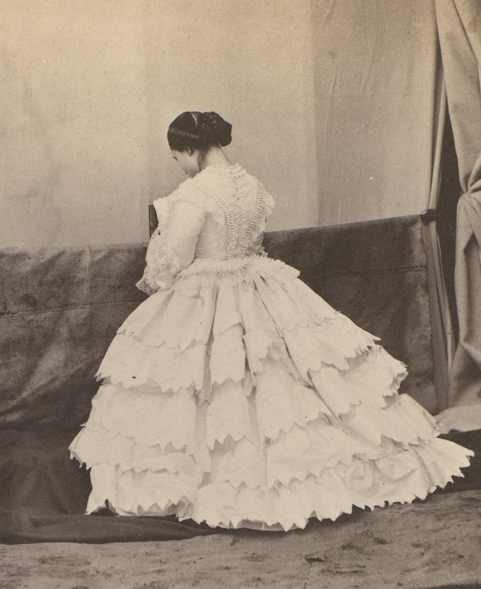 Victoria, the Princess Royal in her confirmation dress. Photographed in 1856. Royal Collection.