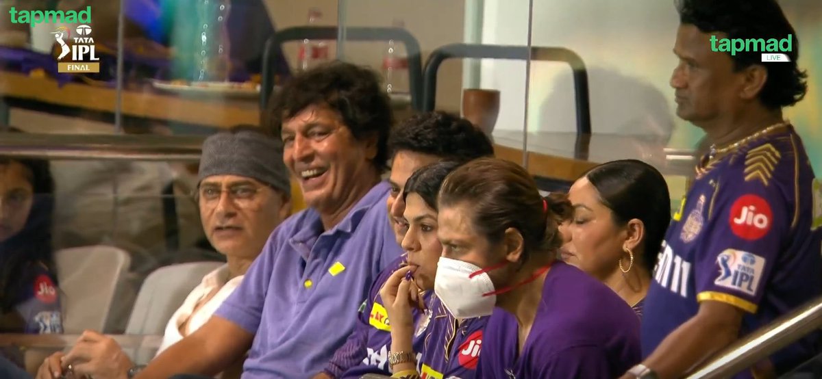 Shah Rukh Khan's friend, veteran actor and very successful businessman Chunky Panday is here to support KKR ❤️❤️❤️

#IPLFinal #IPL2024 #tapmad #HojaoADFree