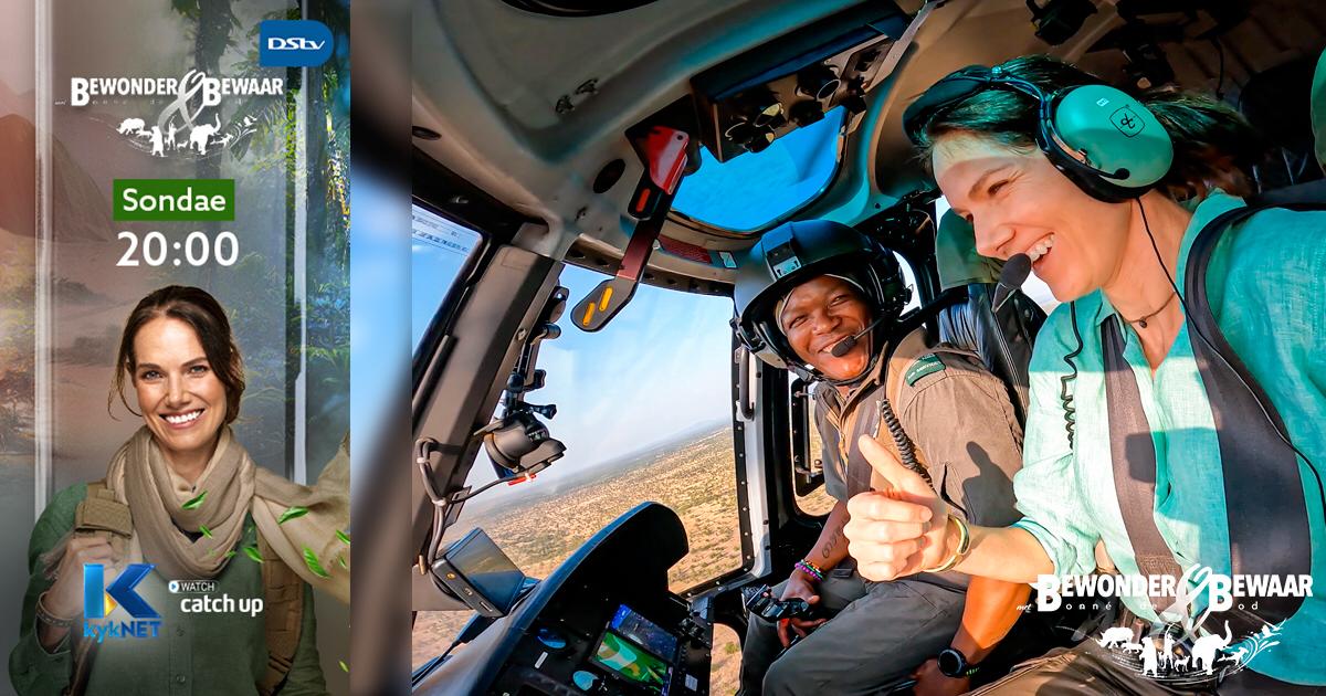 We have all seen the helicopters flying overhead in the Kruger National Park, but do we really understand what the pilot’s role entails & the skills involved? Tune in for this adrenaline packed episode of ‘Bewonder & Bewaar’ tonight at 8pm on kykNET channel 144 DStv.