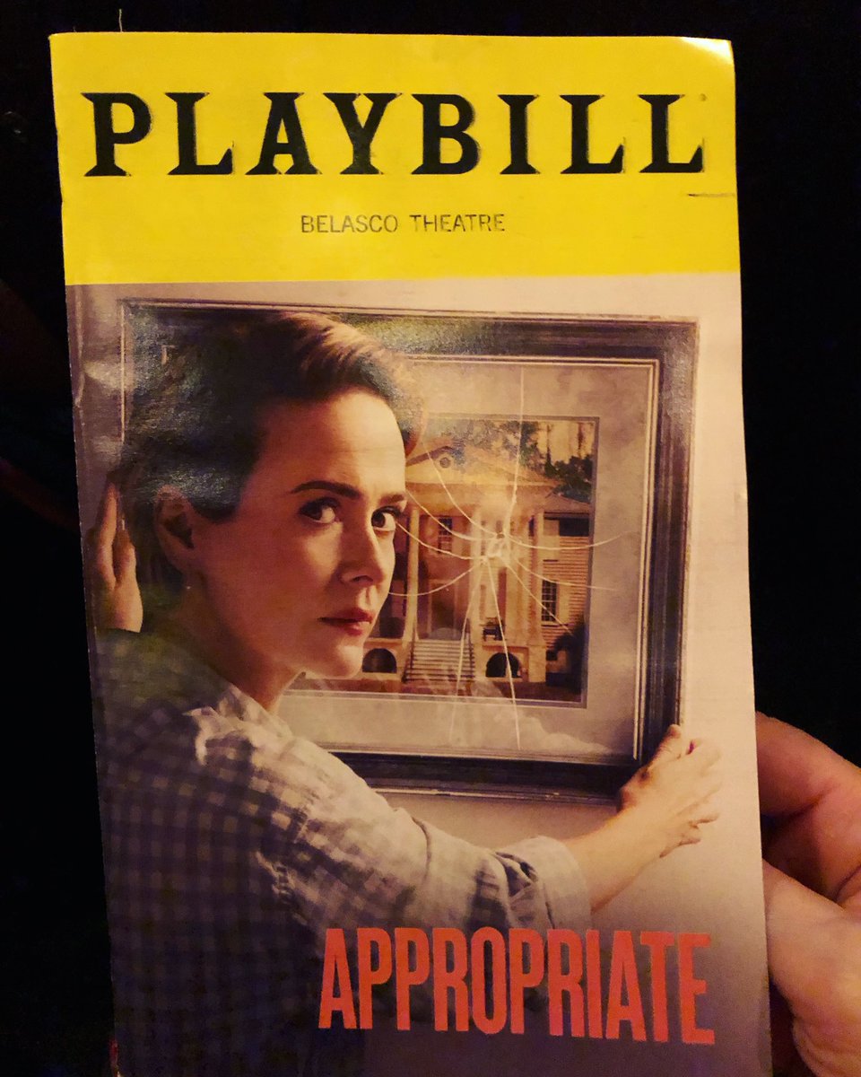 Going to be thinking about this brilliant, riveting, ferociously funny, deeply disturbing play for a very long time. 🎭✨❤️ <a href="/Appropriatebway/">Appropriate on Broadway - Must End June 30</a> #AppropriateBway #SarahPaulson