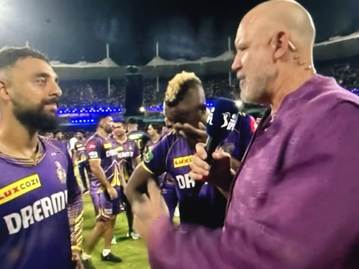 In an era where there’s an incessant debate over country versus club in cricket, it’s quite something to see Andre Russell get so emotional while talking about what winning an IPL title with @KKRiders means to him. One of the moments of the final #IPL2024