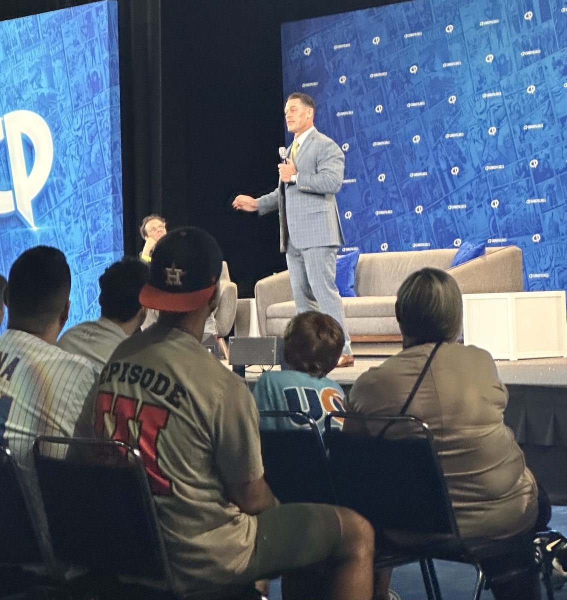 The Champ is here panel with John Cena is going on now in the General Assembly. Were you here for this epic experience? There is still time left in the day to get your photos and autographs!