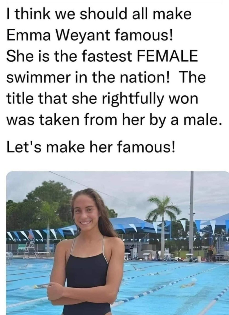 Let's honor this champion swimmer.