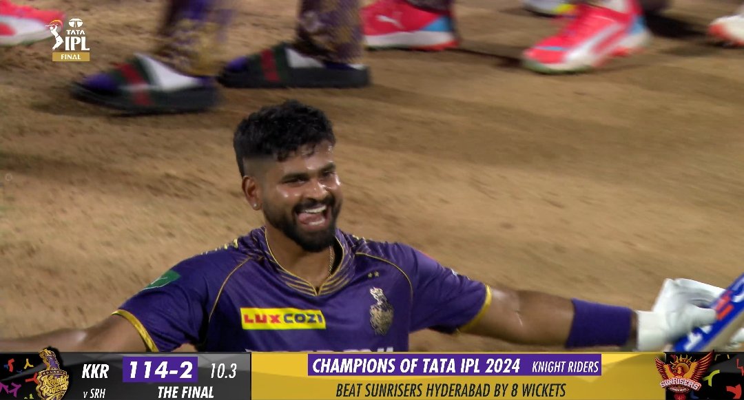 I have supported Shreyas Iyer like a madman always on twitter and he delivered all timer ODI WC after 8 months long injury and then won KKR their 3rd trophy after 1 decade❤️🥹

My man has made me so proud, he never dissapointed me. He never let me down❤️