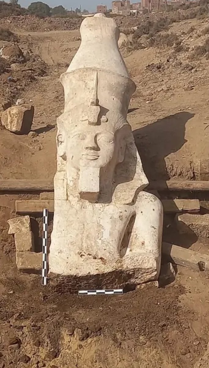 Archaeologists in Egypt have uncovered the upper half of a towering statue of Ramses II, cracking a century-long mystery. Found in the ancient city of Hermopolis (now Ashmunein), the 12.5ft-tall limestone fragment lines up perfectly with the lower section of a sculpture