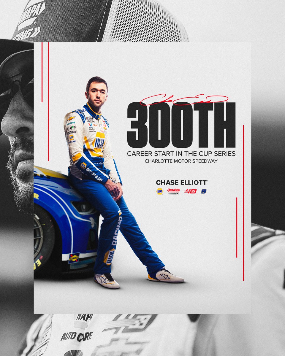 A big milestone for @chaseelliott this weekend.