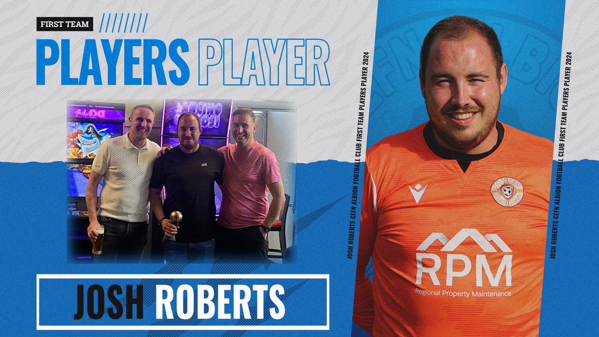 2024 FIRST TEAM PLAYERS PLAYER FOR CAFC 

Congratulations to Josh Roberts, who has been voted the First Team Players' Player of the Season by his teammates! Well done, Josh, and thank you for your outstanding commitment and efforts this season. Well done Robbo!  

#UPTHEALBION