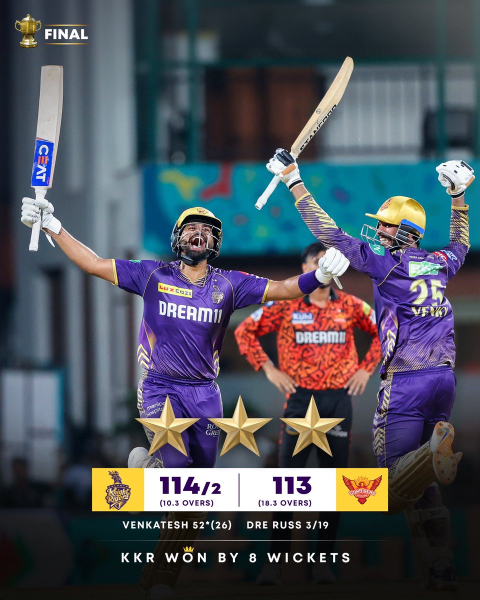 KKRiders's tweet photo. We win. WE WIN! 💜 https://t.co/HlV3Vu78pi