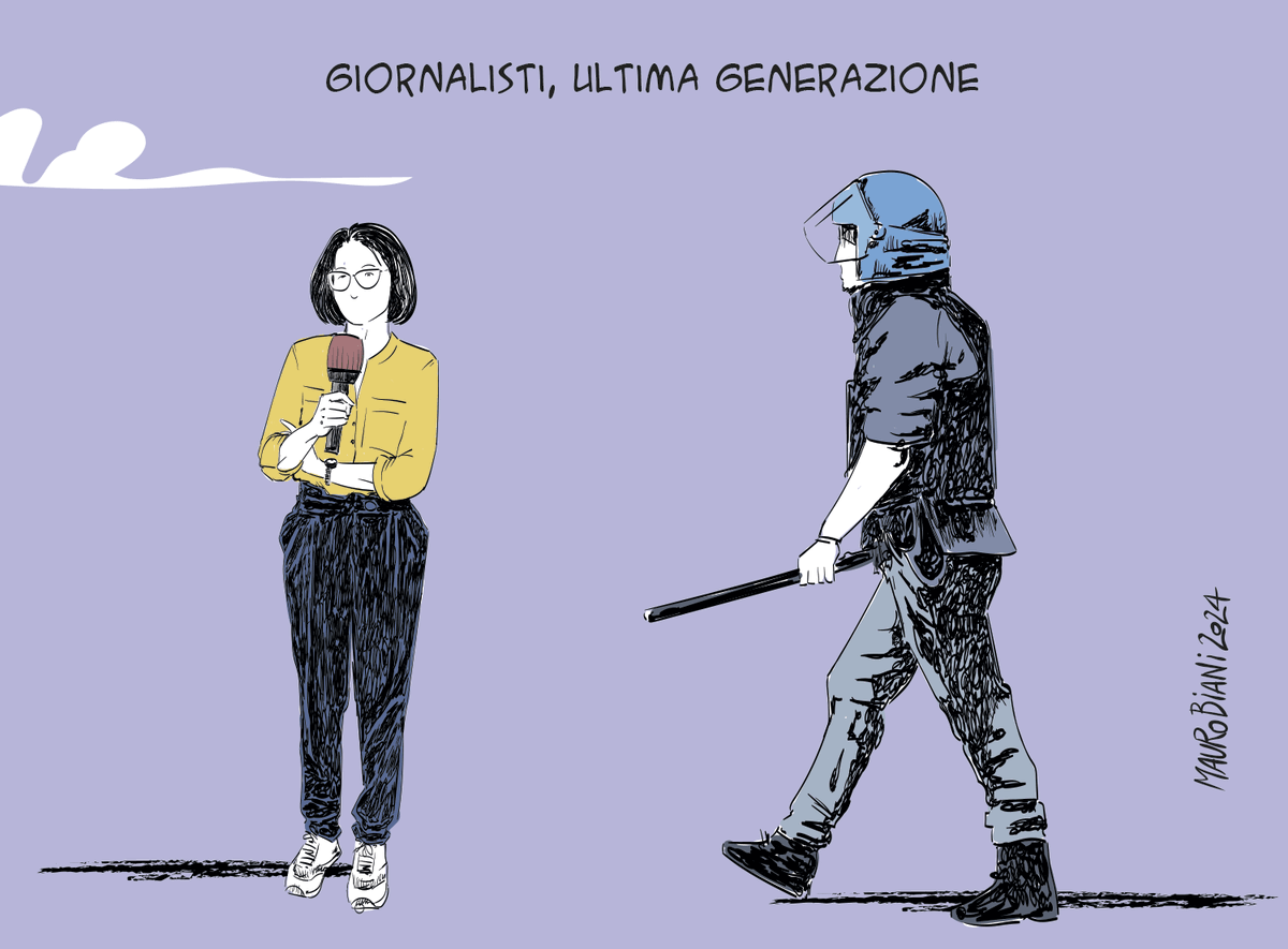 #giornalismo #giornalisti #informazione #dissenso #critica #azionenonviolenta #ultimagenerazione #repressione #potere #governo #democrazia #costituzione #diritti Silenzio. Oggi su @repubblica