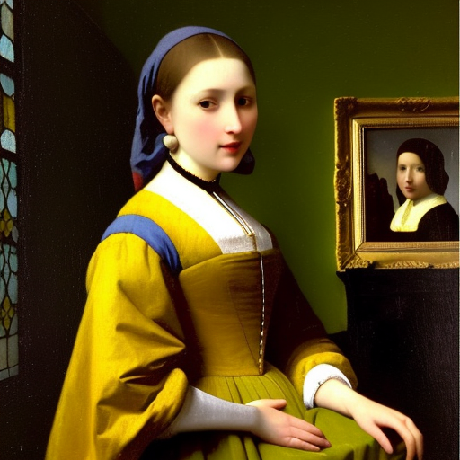 Vermeer AI Museum exhibition #vermeer #AI #AIart #AIartwork #johannesvermeer #painting #フェルメール #現代アート #現代美術 #当代艺术 #modernart #contemporaryart #modernekunst #investinart #nft #nftart #nftartist #closetovermeer Girl by the window