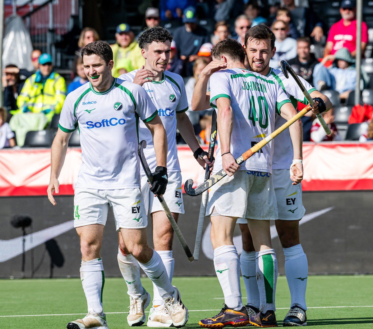 FULL TIME: IRL 4 - 1 BEL ☘️

Another history-making victory in Antwerp as Ireland put 4 past hosts Belgium. It's back to back wins for the first time in 29 years against the Red Lions, who our IRL Men will meet again this year in their opening game of the Paris 2024 Olympics.